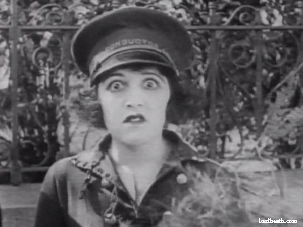 Bebe Daniels in Off The Trolley (1919)