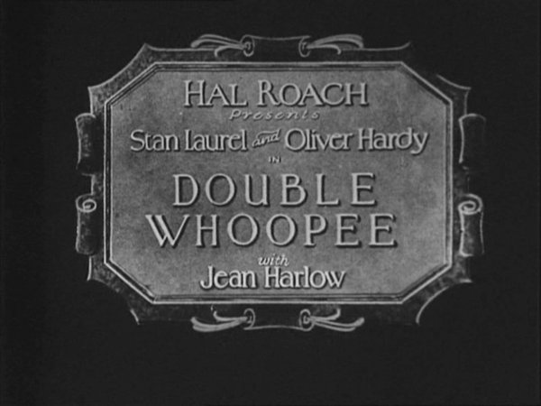 Double Whoopee (1929) title card