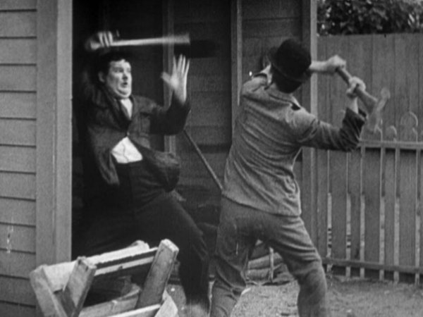Oliver Hardy and Stan Laurel in One Good Turn (1931)